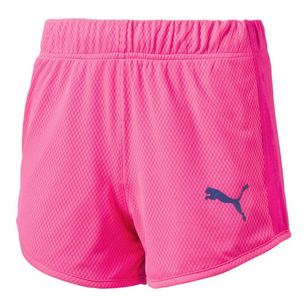 Puma Boys D4Softsport Fleece Logo Shorts / Pink